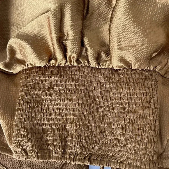 Free People aurora gold blouse in rust - Picture 13 of 15